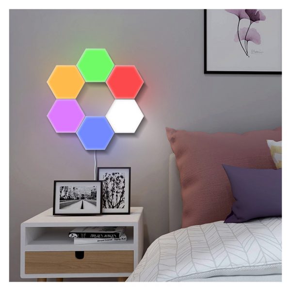 Yichen Hexagonal Remote Control LED Night Light Free Assembly Set